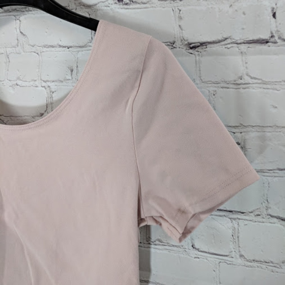 Topshop | Dusty Pink Short Sleeve Crop Top NWT - Picture 3 of 5
